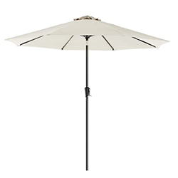 SONGMICS Parasol de jardín Ø 3 m, Sombrilla octogonal, Protección UPF50+, Mecanismo de inclinación y manivela, Balcón, Jardín, Piscina, Base no inclui precio