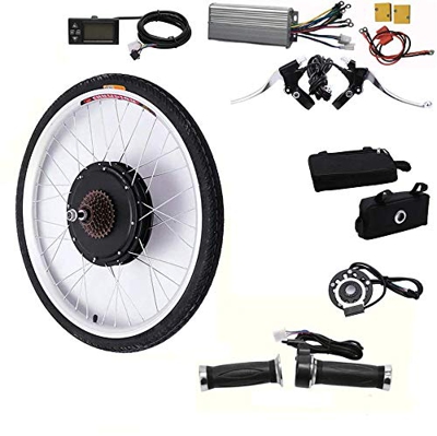 WUPYI2018 Kit de conversión para bicicleta eléctrica, 26 pulgadas, 36 V, 250 W, LCD, kit de conversión para bicicleta eléctrica