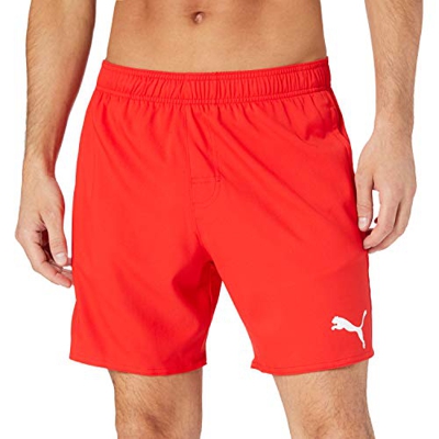 PUMA Swim Men Mid Shorts 1P - C: Red_T: M