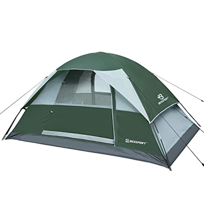 Bessport Carpa de Camping para 2 Personas Carpa Ultraligera con Puertas Dobles 3-4 Temporadas Mochila Impermeable Carpa Domo para Trekking Camping Via