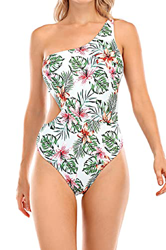 Voqeen Bikini Mujer Ropa con Estampado de Push-Up Traje de baño con Lazo Acolchado Conjunto de Bikini de Playa Acolchado Bañador Ropa Verano (1-Floral en oferta