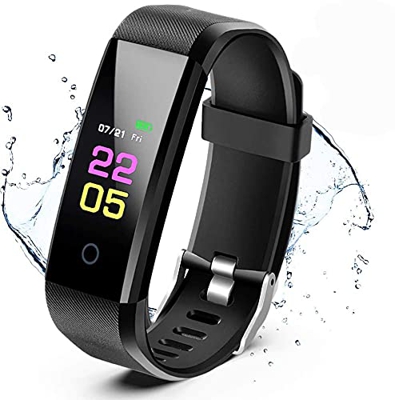 Pulsera Actividad Impermeable - Monitores de Actividad,Pulsera Inteligente, Podómetros, Reloj Inteligente con Pulsómetro y Tensiómetro, Reloj Deportiv