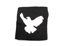 Miniblings Wristband de munequeras con cremallera monedero paloma negro en oferta