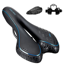 BRGOOD Sillín de Bici de Gel,Sillin Bicicleta Montaña,Cómodo Asiento Ergonómico de Bici de Gel Antiprostatico Impermeable y Transpirable para BMX,Bici en oferta