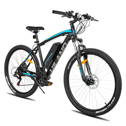 Hiland Bicicleta de Montaña Eléctrica de 29 Pulgadas para Hombre y Mujer E-MTB con Shimano de 21 Marchas y Freno de Disco E-Bike con Horquilla de Susp precio