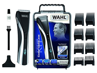 Wahl 09697-1016 Cortapelos Híbrido Kit de corte de cabello con/sin cable con pantella LCD