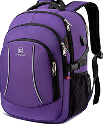 Cafele Mochila de viaje para computadora portátil de 17.3 pulgadas, mochila súper universitaria, bolsillo antirrobo RFID de negocios, mochila para niñ en oferta