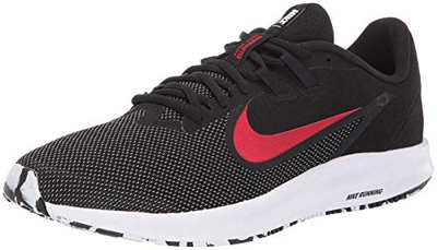 Nike Downshifter 9, Zapatillas de Atletismo Hombre, Multicolor (Black/University Red/White 010), 46 EU