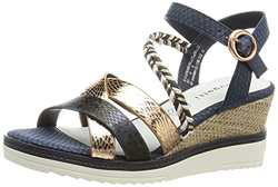 bugatti 411A2P806858, Sandalia Mujer, Dark Blue Reptile Print, 42 EU en oferta