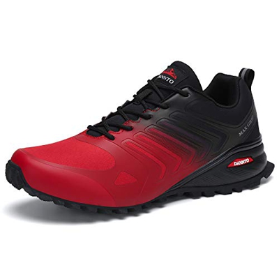 Dannto Zapatillas de Deporte Hombre Zapatos para Correr Aire Libre y Deporte Athletic Cordones Zapatillas De Running Trail Tenis Basket Respirable Gim