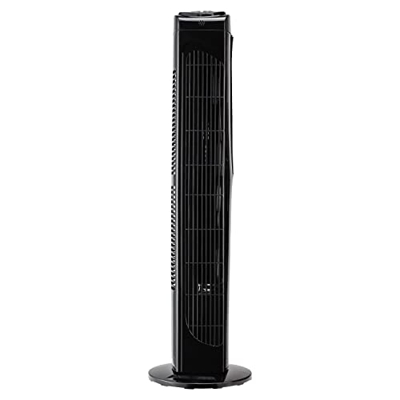 MEDION Ventilador de Torre con Mando a Distancia (3 Niveles de Velocidad silenciosos, 45 vatios de Potencia, Temporizador, función de Giro conmutable