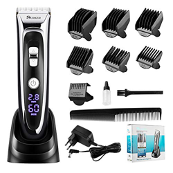 AYITOO Cortapelos Profesional Hombre, Cortador Pelo Cortadora, Pantalla LED Cortapelo para Hombre Niños,Bajo Ruido,Cortar Pelo Electrica con Cargador, en oferta