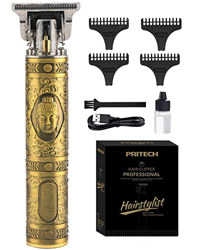 PRITECH Cortapelos Hombre, Maquina Cortar Pelo Profesional, Carga Rápida USB Inalámbrica Cortadora de Pelo Para Uso de Hogar y Peluquería. (Buda) características