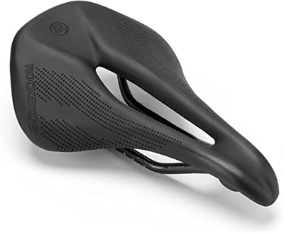 ROCKBROS Sillín de Fibra de Carbono de Bicicleta Ultraligero, Asiento para MTB Bicicleta Carretera, 247 x 152 mm