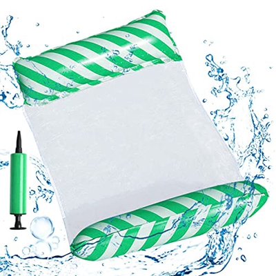 CYSJ Hamaca Flotante Cama Inflable Hamaca Flotante Tumbonas Natación Inflable Agua Hamaca Silla Inflable de Agua Flotante colchoneta Piscina Tumbona c