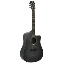 GUITARRAS ACUSTICAS. OQAN Guitarra acustica de 6 cuerdas con cutaway QGA-101 BKC (NO PREAMP) características