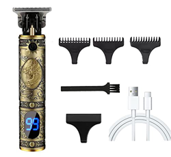 Cortapelos Hombre Profesional,Cortadora de Pelo, Eléctrica Maquina de Afeitar LED Pantalla Máquina Cortar Pelo Inalámbrico Carga USB，Inalámbrica Corta en oferta