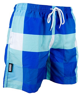 Guggen Mountain Banador de Natacion para Hombre Traje de Bano Color Cuadriculado M