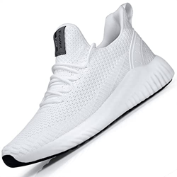 Feethit Zapatillas de Running para Hombre Transpirables Running Zapatos para Correr Gimnasio Deportives Transpirables Seguridad Atlético Trekking Blan precio