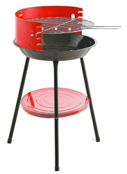 TIENDA EURASIA® Barbacoa de Carbon Portatil - Estructura Metalica 2 Alturas con Patas - Parrilla Zincada Inoxidable - Facil Montaje - Ideal para Campi características
