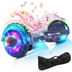 Hoverboard, Scooter Autoequilibrante De 6.5 "Hoverboard Autoequilibrante De Dos Ruedas con Altavoz Bluetooth Y Luces LED con Certificación UL 2272 (Es en oferta