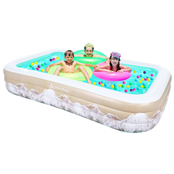 Brace Master Piscinas inflables, Piscina Hinchable Familiar, Piscina Hinchable 241 x 142 x 56 cm para Fiesta AcuáTica De Verano, Adultos, jardín en oferta