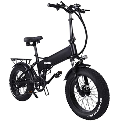 Bicicleta Plegable Eléctrica Neumático Gordo 20"* 4" con Batería 48V 15Ah, Bicicleta De Montaña De Ciudad De Largo Alcance