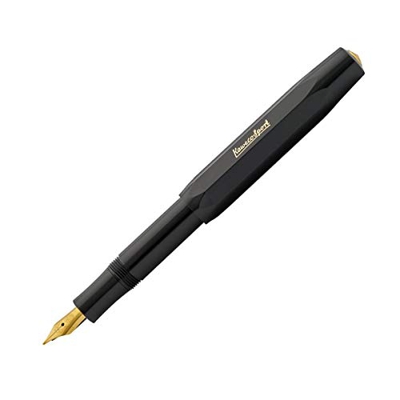 Kaweco Classic Sport Pluma estilográfica con plumín de acero chapado en oro de 23 quilates y punta de iridio para cartuchos de tinta I Kaweco Sport es