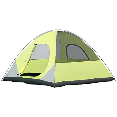 Outsunny Tienda de Campaña Familiar 6 Personas Tienda de Camping UPF 30+ Impermeable hasta 1500 mm con Doble Capa Bolsillos y Bolsa de Transporte 300x