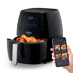 Ufesa AF5000 Phantom Freidora de Aire sin Aceite con WIFI, 5L, Control Táctil Digital, 8 Programas, 1500W, APP con Recetario, Temperatura y Tiempo Reg precio