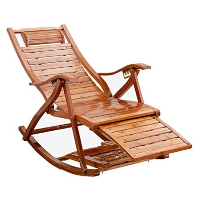 Silla Mecedora Relajante cómoda de Madera para Tomar el Sol | Sillón reclinable Ajustable, Hamaca, Hamaca, Hamaca