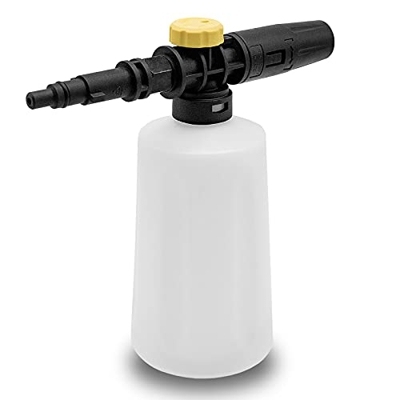 Fai Top 750ml Botella Espuma de nieve,Cañón de Espuma ajustable Botella,Lanza de Espuma de nieve Boquilla Dispensadora de Jabón Compatible con Lavado 
