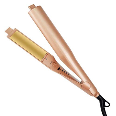 Magic Wand Rizador de pelo 2 en 1, rizador de pelo, rizador de cabello mágico, rizador de calentamiento rápido, adecuado para alisar el cabello o cabe