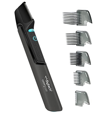 afeitadora corporal y kit cortapelo, micro corte, 5 peines, (sytech)