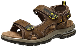 CAMEL CROWN Hombre Senderismo Sandalias Verano Deportivas Sandalia de Outdoor de Playa Cuero Casual Trekking Zapatos precio