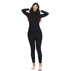 HaoFan - Traje de baño Musulman Modeste - Conjunto de burkini para mujer, conjunto de pantalones de hijab cobertura completa de secado rápido, elástic en oferta