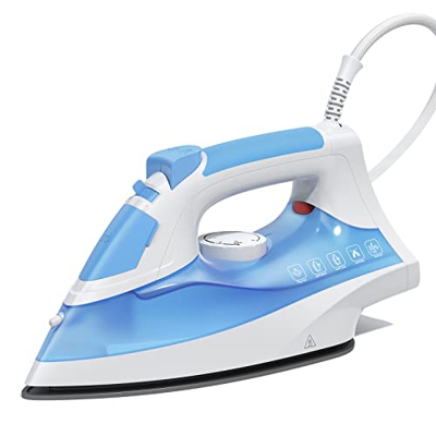 Plancha de Vapor 2400W, Plancha Ropa Vapor,Calentar en 25s,Golpe Vapor 280g, Depósito 320ml, Sistema Anti-Calc, Antigoteo y Función de Autolimpieza