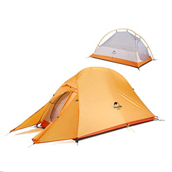 Naturehike Cloud-up 1 Tienda de Campaña Ultraligera para 1 Persona - Tienda Impermeable de Doble Capa para Trekking, 4 Estaciones(Naranja) características
