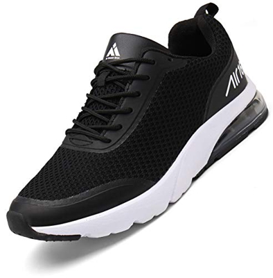 Zapatillas Fitness Hombre Aire Libre y Gimnasio Deporte Sneakers Casual Transpirables Zapatos Ser 2 Negro 44 EU