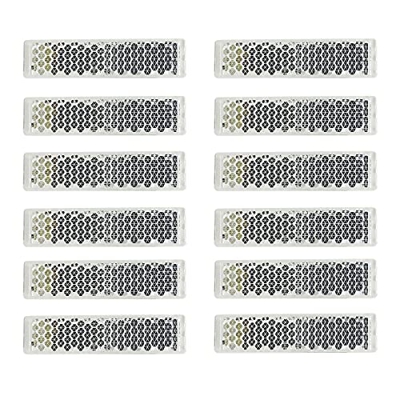 JCstarrie 12 reflectores de bicicleta para pedales de bicicleta, universales, ligeros, reflectantes, color blanco