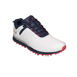 Callaway Lady Mulligan 2020 Zapato de golf impermeable Mujer, Blanco/Azul Marino ,38 EU en oferta