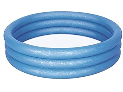 Piscina inflable azul 3Ring 25cm de alto y 102cm de ancho. Piscina de jardín interior y exterior. Adecuado para niños y adultos.