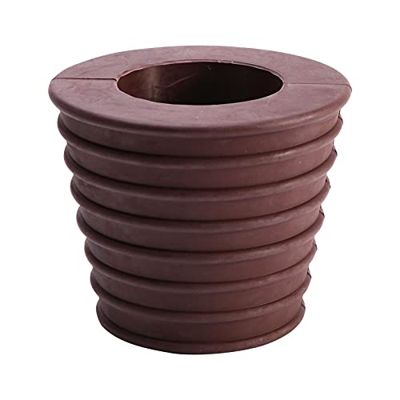 Base de sombrilla con cuña para sombrilla, de 1,9 a 6,9 cm con apertura de agujero para patio, base para patio (marrón)