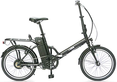 i-Bike Fold Flip ITA99 - Bicicleta eléctrica Plegable Unisex para Adulto, Color Negro, única