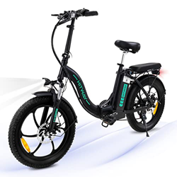 HITWAY Bicicleta eléctrica para Adultos, 20" Fat Tire Ebikes Multifunciones, 10Ah Batería 250W 48V Motor, Alcance 55KM, Bicicletas eléctricas Plegable en oferta