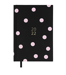 Agenda Anual 2022 - Pink Dots - Día Página - Tamaño A5 - 14,5 x 21,2 cm - Idioma: Español-Inglés - Incluye cinta de registro - PaperTrac precio
