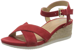 Geox D ISCHIA CORDA C Sandalias Con Punta Abierta Mujer, Rojo (Red C7000), 38 EU en oferta