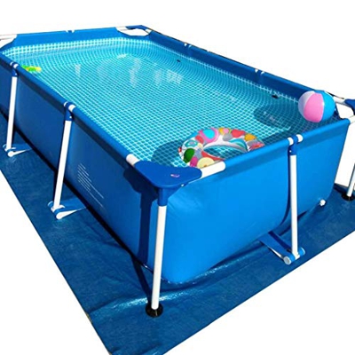 ZYFWBDZ Piscina Grande con Soportes Familia sobre el Suelo Piscina Niños y Adultos Pueden Nadar Cubierta Libre y Ropa de Piso y Juguetes para Piscina,