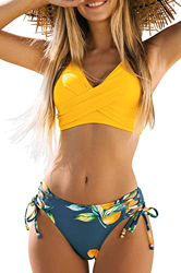 CheChury Mujer Conjunto de Bikini Trajes de Baño Bañador Atractivo de Dos Piezas con Impresión con Relleno Bikini para Mujer brasileo Ropa de Playa en oferta