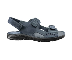 ESTRO Sandalias Hombre Verano Cuero - Chanclas Hombre Sandalias Hombre Cuero con Suela Goma Antideslizante s2 (46 EU, Grafito) precio